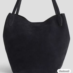 Madewell Suede Shopper Tote - Juniper Berry Color NWT